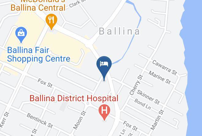 Ballina - Avlon Gardens Motel Maps
