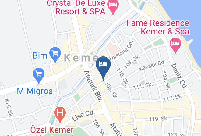 Kemer - Avlu Hotel Maps