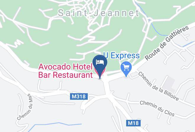 Maritime Alps - Avocado Hotel Bar Restaurant Maps