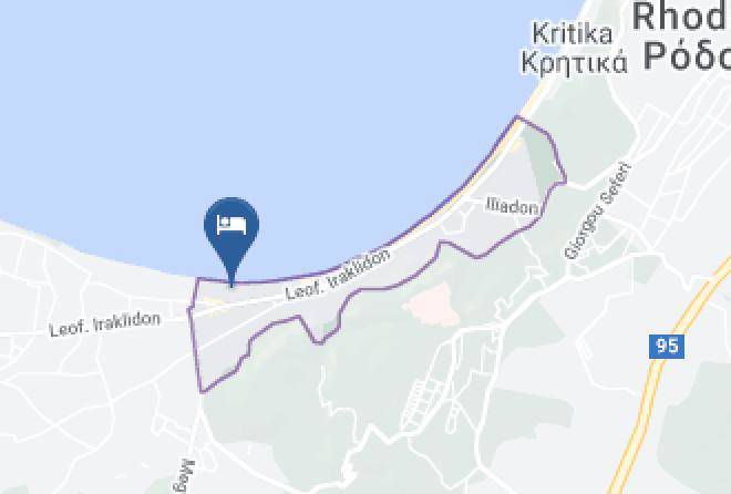 Avra Beach Resort Hotel Map