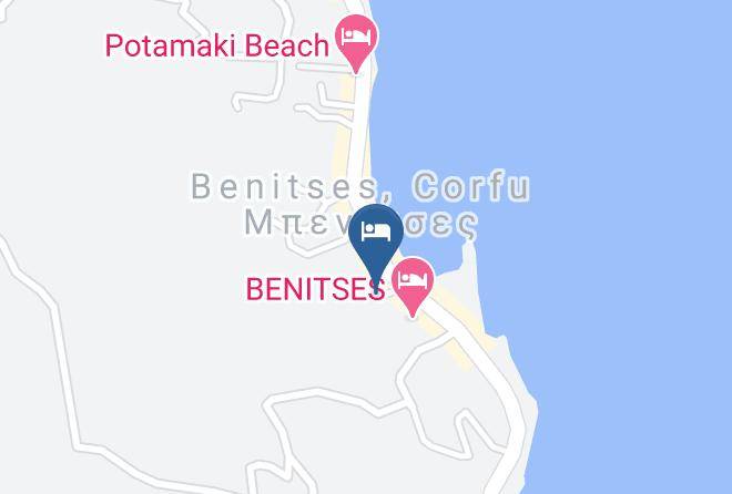 Kerkira - Avra Boutique Benitses Corfu Maps
