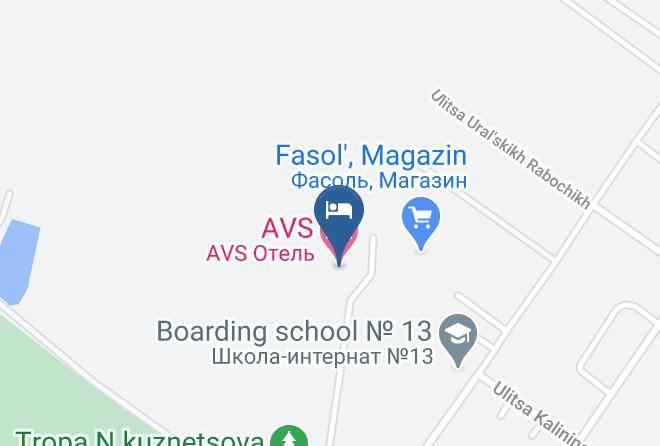 Yekaterinburg - Avs Hotel Maps