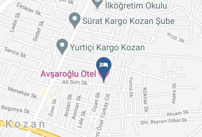 Kozan - Avsaroglu Otel Maps