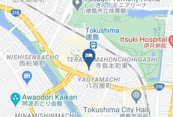 Tokushima City - Awa Kanko Hotel Maps