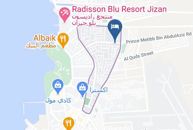 Jazan - Awj Jazan Hotel Suits Maps