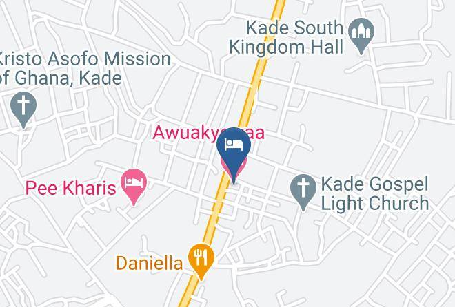 Kwaebibirem - Awuakyewaa Hotel Maps