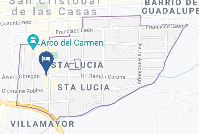 San Cristobal De Las Casas - Axkan Arte Hotel Maps