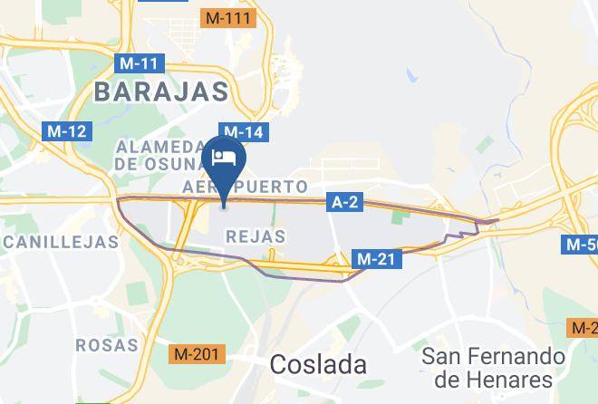 Axor Barajas Hotel Madrid Map
