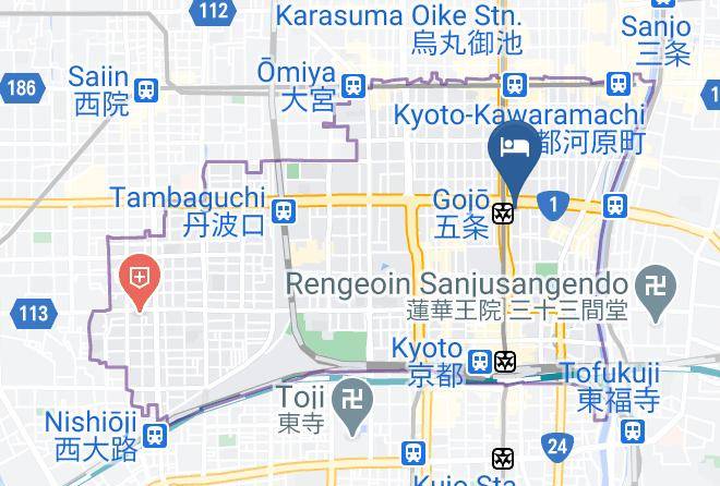 Kyoto City Shimogyo Ward - Aya Inn Karasuma Gojo Maps