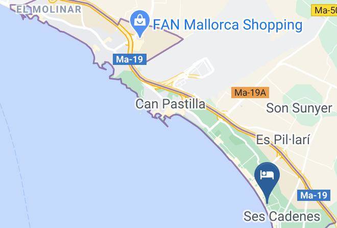 Baleares - Aya Seahotel Playa De Palma Maps