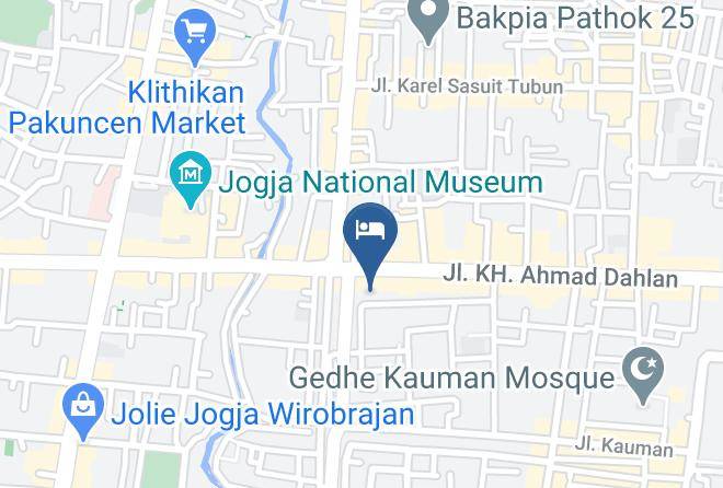 Kota Yogyakarta - Ayaartta Hotel Malioboro Maps