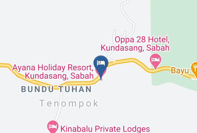 Ayana Holiday Resort Kundasang Sabah Map