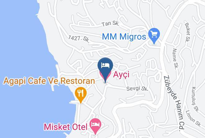 Bodrum - Ayci Hotel Maps
