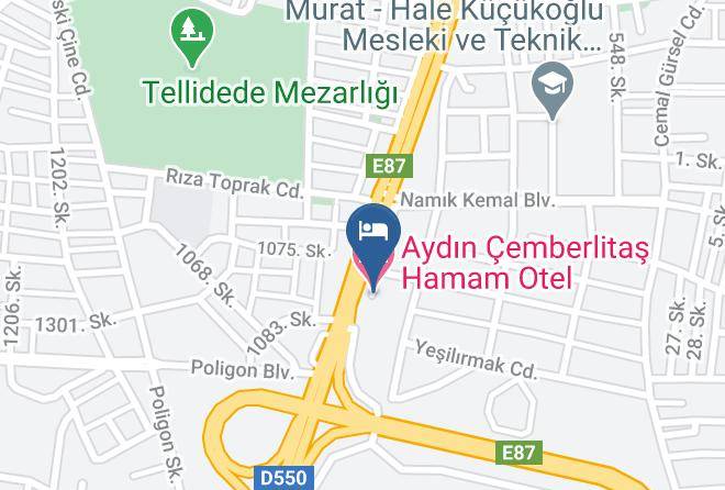 Efeler - Aydin Cemberlitas Hamam Otel Maps