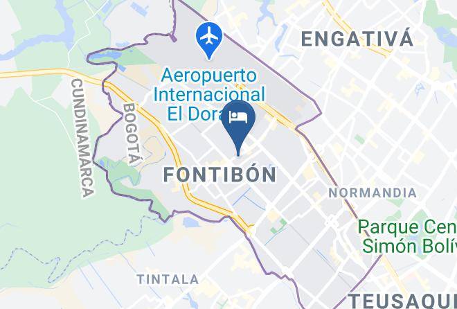 Bogota - Ayenda 1045 Boutique Aeropuerto Maps