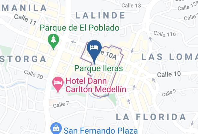 Medellin - Ayenda 1211 Parque Lleras Maps