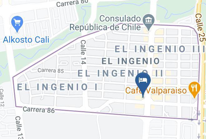 Cali - Ayenda 1406 Hotel Depeapan Maps