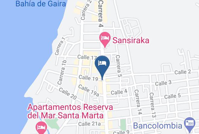 Santa Marta - Ayenda 1617 El Paisa Maps