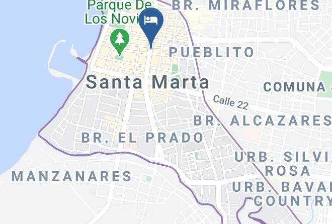 Santa Marta - Ayenda 1618 Hotel Colon Rodadero Maps