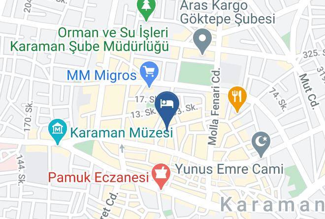 Karaman Ahi Osman - Karaman Otel Aygun Otel Maps