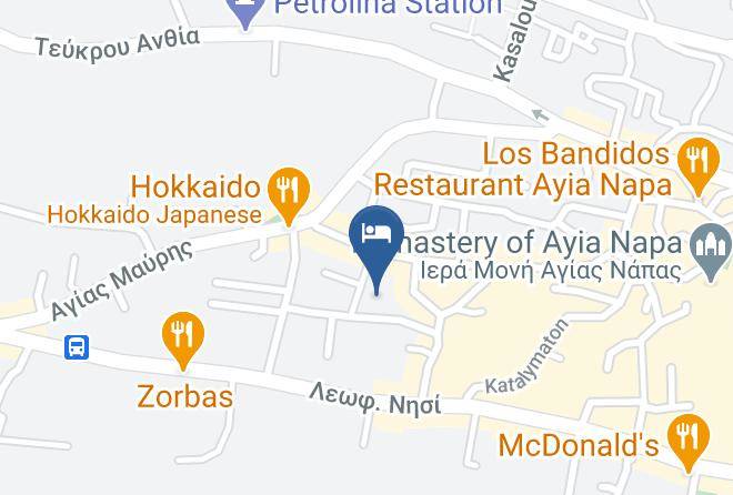 Cyprus - Ayia Napa Central Maps