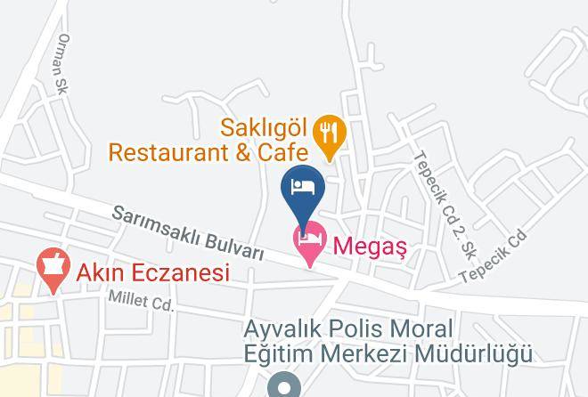 Ayvalik - Ayka Otel Ayvalik Maps