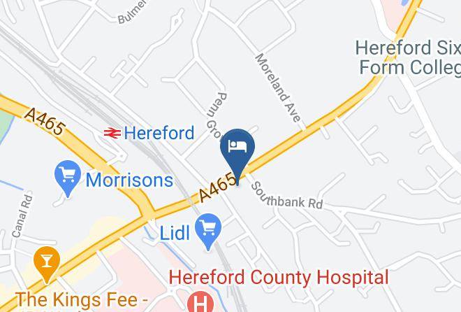 Herefordshire - Aylestone Court Hotel And Restaurant Maps
