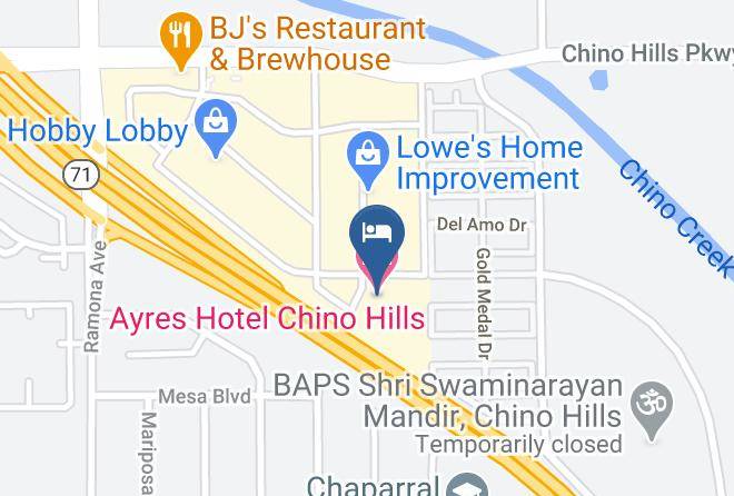 San Bernardino - Ayres Hotel Chino Hills Maps