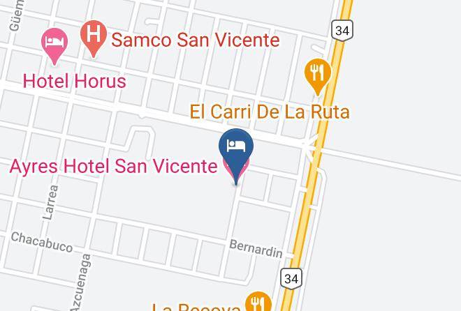 Castellanos Department - Ayres Hotel San Vicente Maps