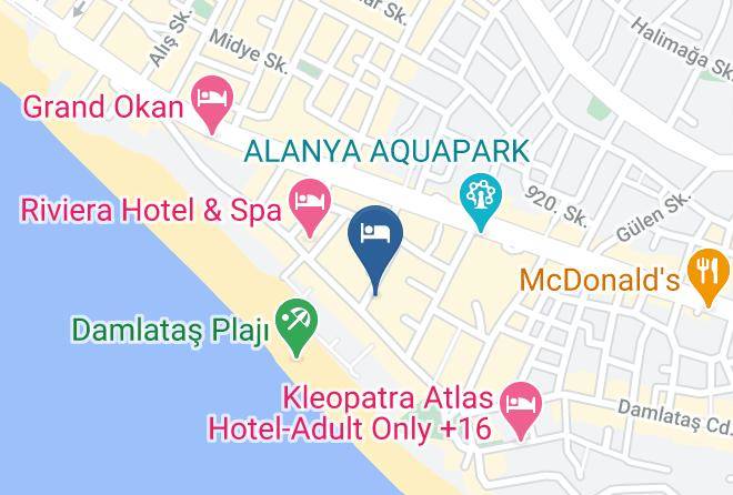 Alanya - Aysev Hotel Maps
