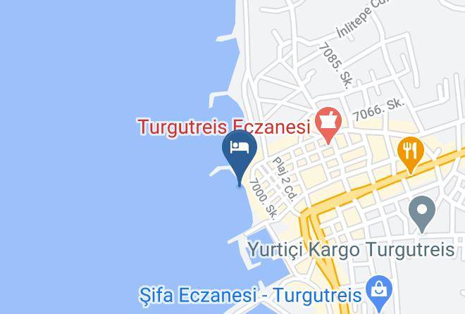 Bodrum - Ayvan Beach Hotel Maps