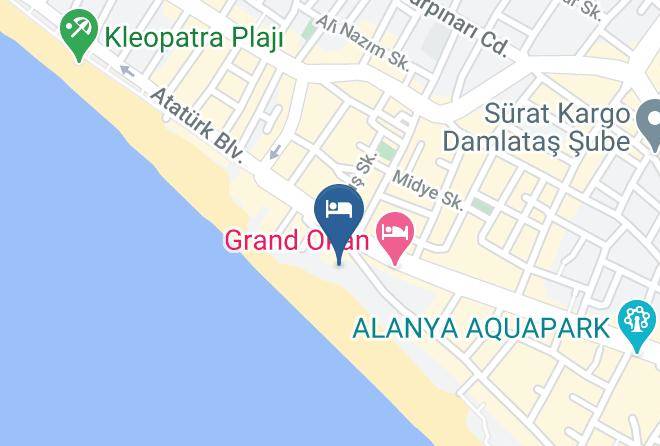 Alanya - Azak Beach Otel Maps