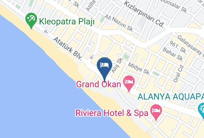 Alanya - Azak Otel Maps