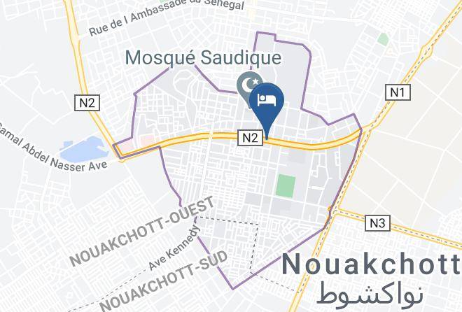 Nouakchott - Azalai Hotel Marhaba Maps