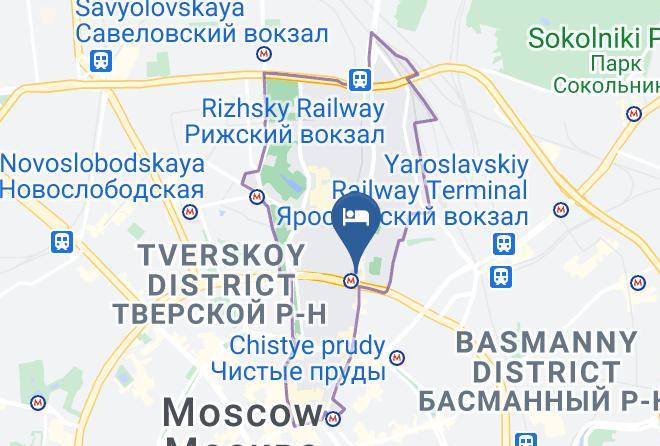 Moscow - Azhurniy Hotel Maps