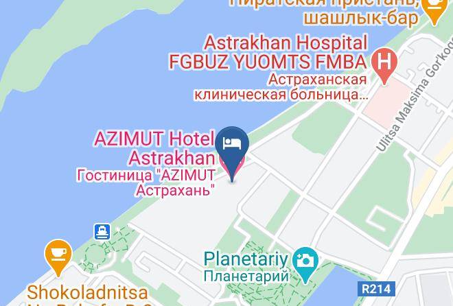 Azimut Hotel Astrakhan Map