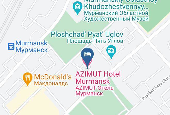 Murmansk - Azimut Hotel Murmansk Maps