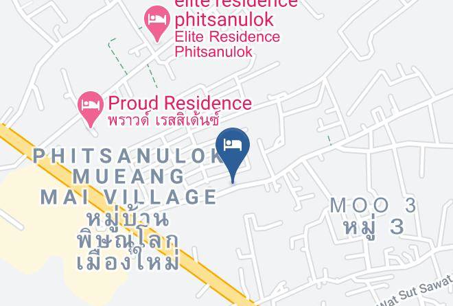 Amphoe Mueang Phitsanulok - Aziss Hotel Phitsanulok Maps