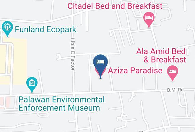 Palawan - Aziza Paradise Hotel Maps