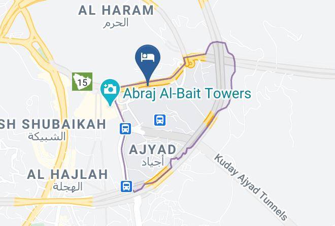 Mecca - Azka Safa Hotel Maps