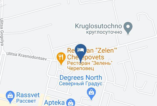 Cherepovets - Azot Komfort Plyus Gostinitsa Maps