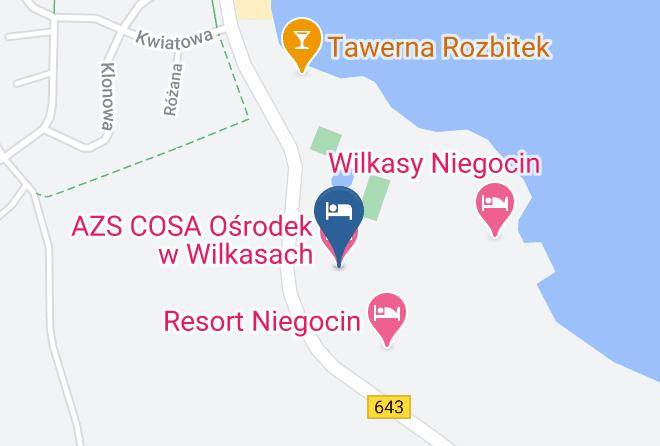Gizycki - Azs Cosa Osrodek W Wilkasach Maps