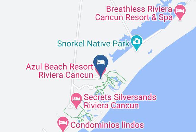 Puerto Morelos - Azul Beach Resort Riviera Cancun Maps