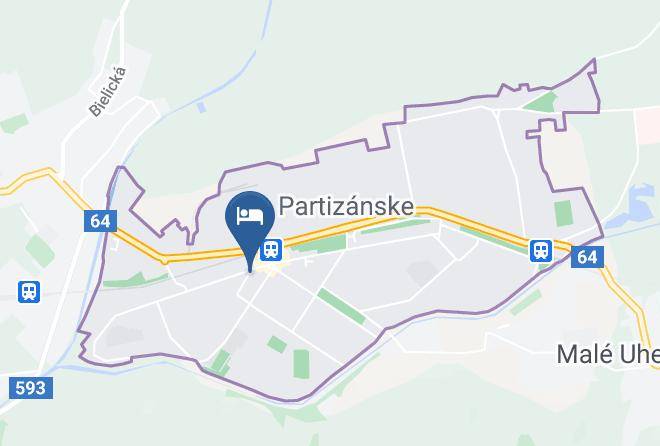 Partizanske - Azul Hotel&restaurant Maps