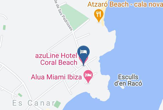 Baleares - Azuline Hotel Coral Beach Maps