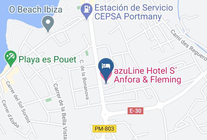 Baleares - Azuline Hotel Sanfora & Fleming Maps