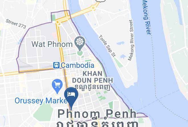 Doun Penh - Azumaya Hotel Maps