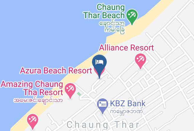 Azura Beach Resort Map - Ayeyarwady - Pathein