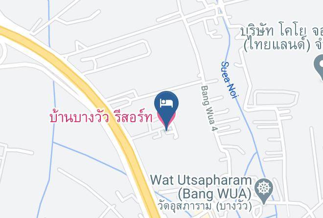 Amphoe Bang Pakong - Baan Bang Wua Resort Maps