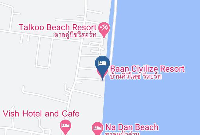 Amphoe Khanom - Baan Civilize Resort Maps